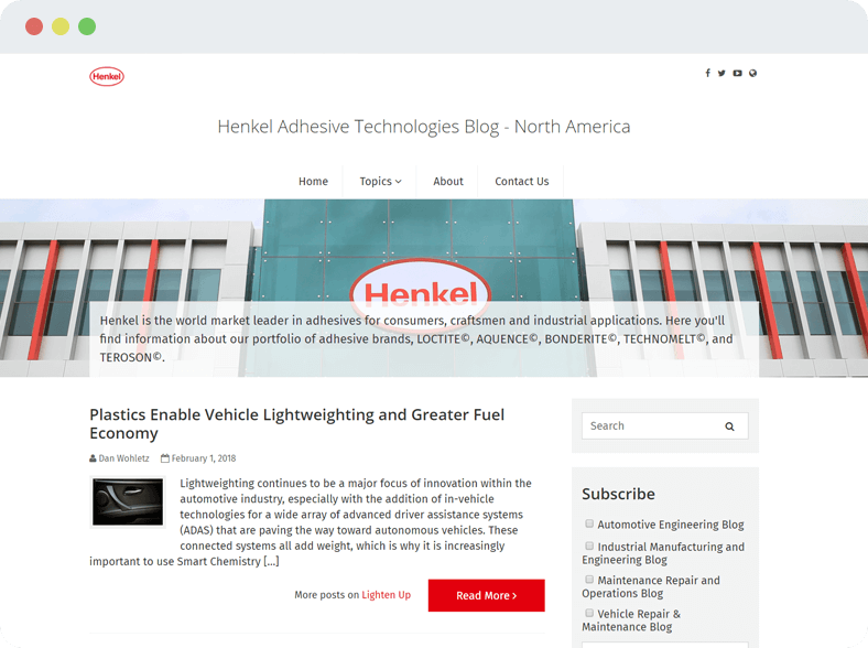 Henkel Adhesive Technologies Blog